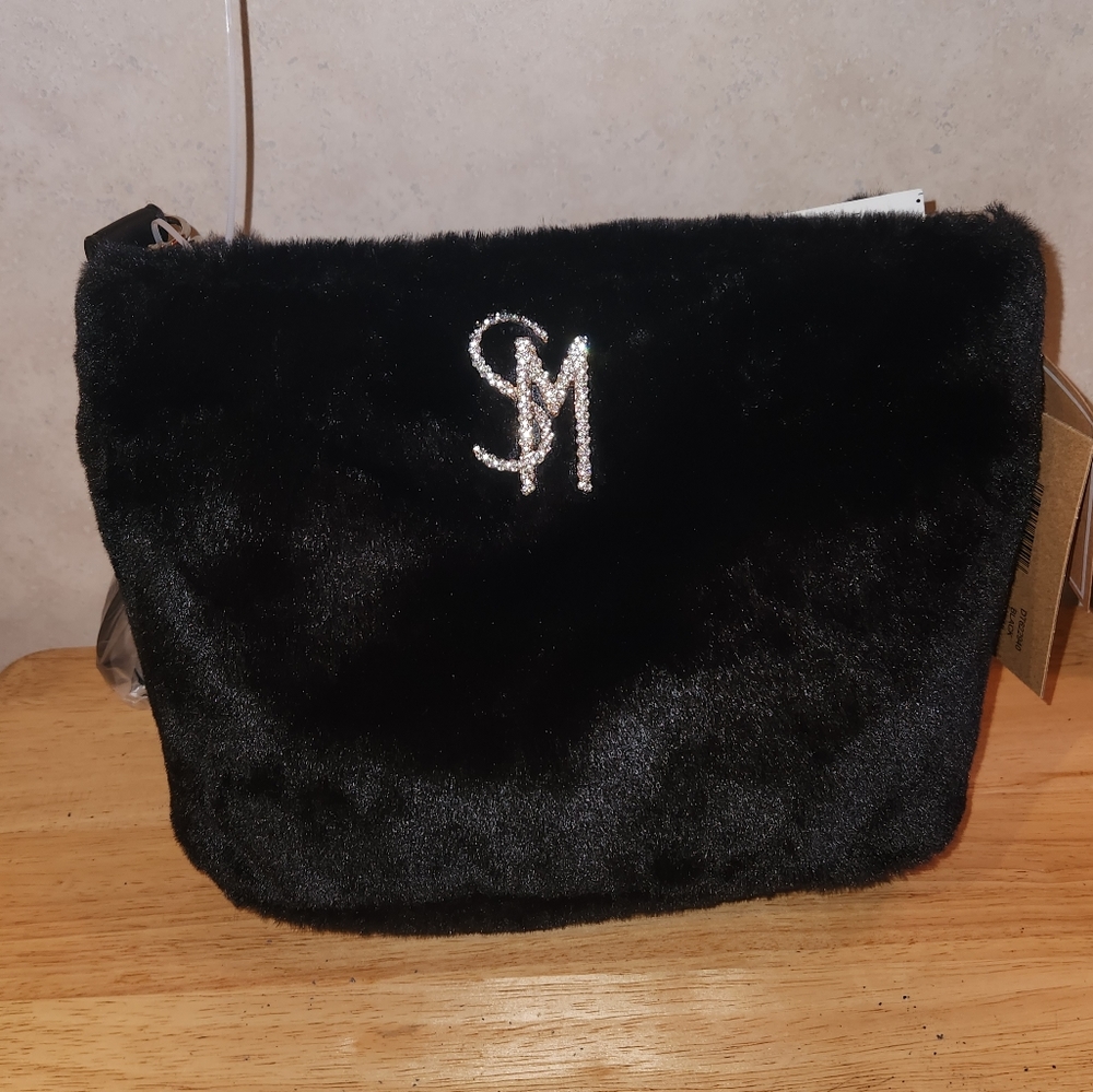Steve Madden Black Bvani Shoulder Fluffy Crossbody NWT
